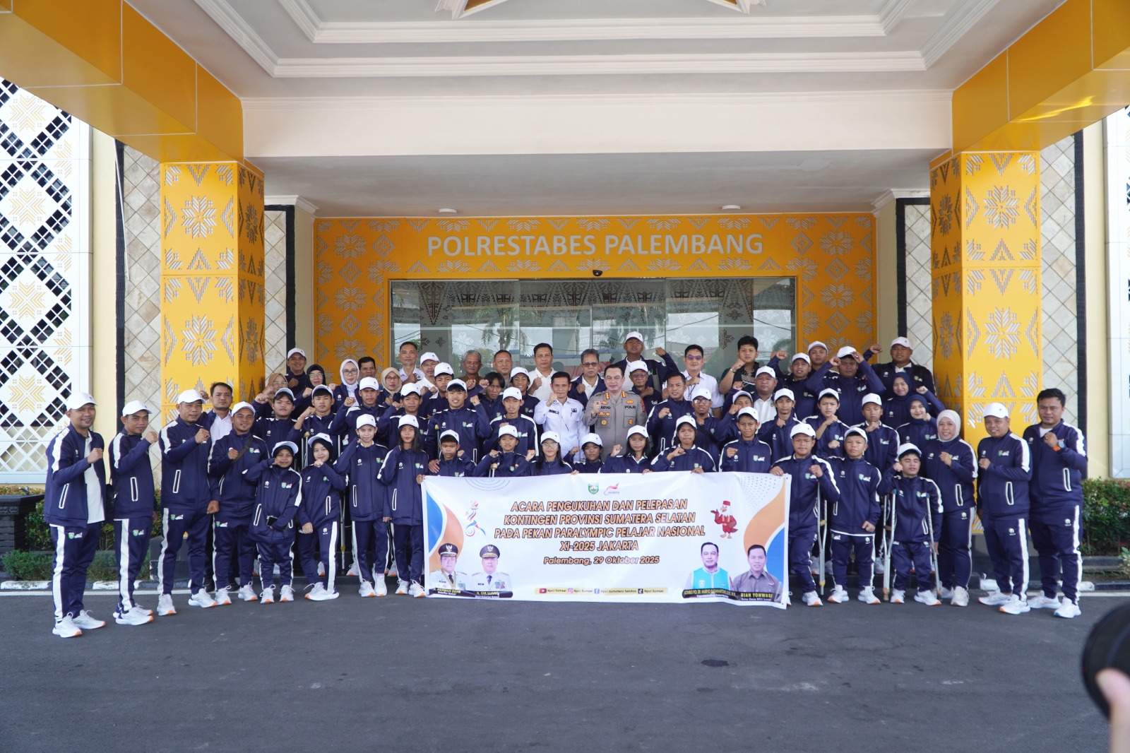 Pelepasan Atlet Kontingen Provinsi Sumatera Selatan Pada PEPARPENAS XI-2025 JAKARTA